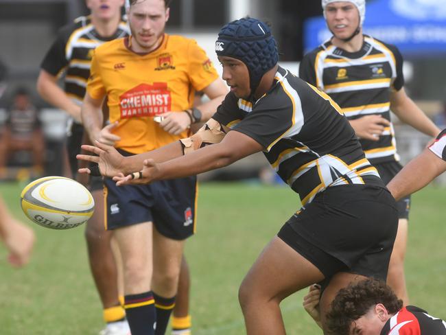 QLD Rugby Union State Championships (17-18 years boys) at the Townsville Sports Precinct. Saturday May 24. Wide Bay against Capricorn. Picture: Evan Morgan