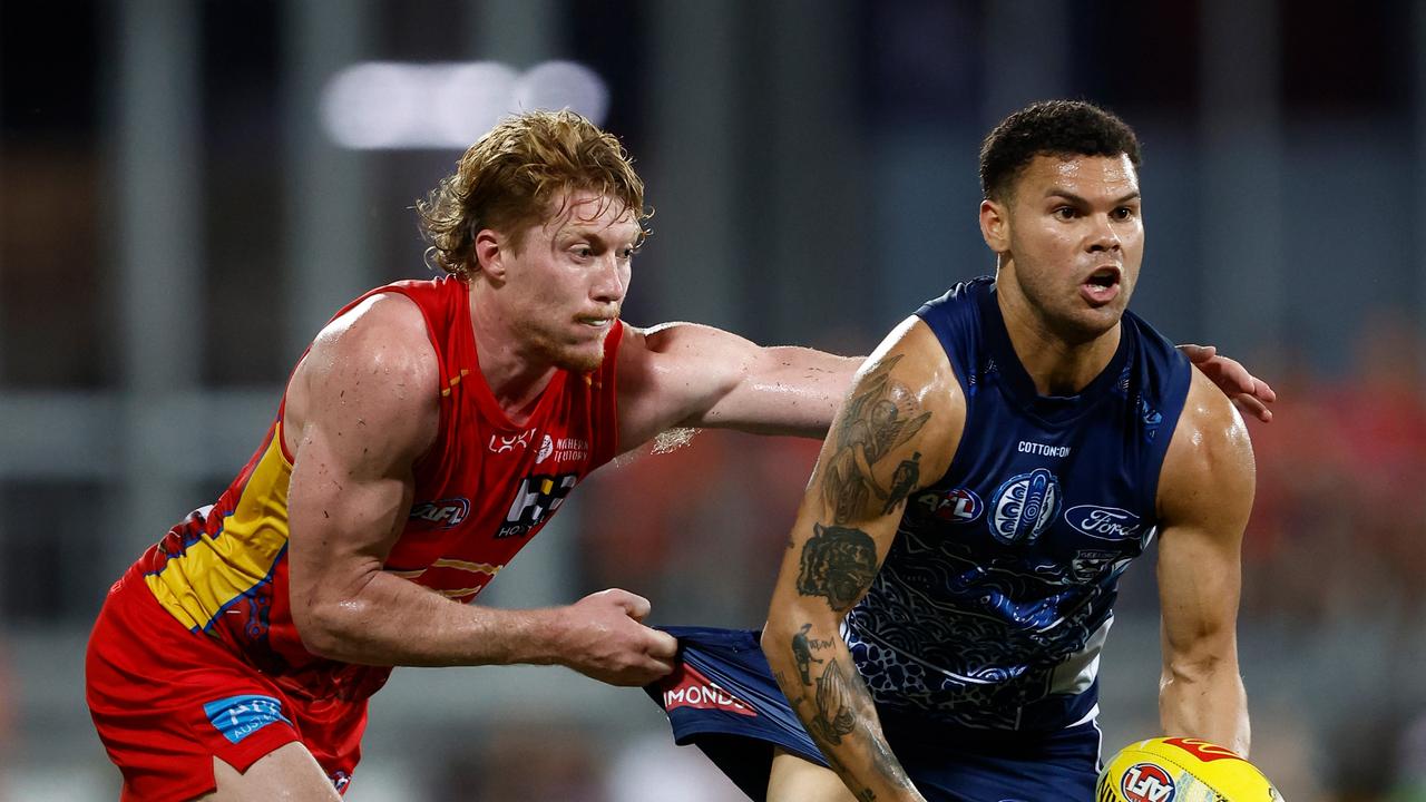 Geelong had its colours lowered against Gold Coast. Picture: Michael Willson/AFL Photos via Getty Images