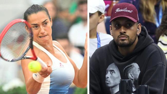 Kyrgios has praised the Frenchwoman. Photo: AFP and Getty Images