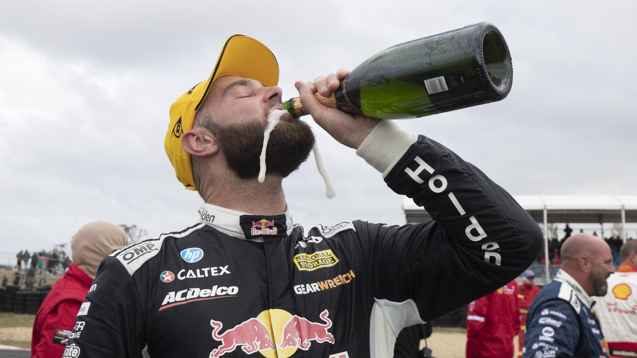 Shane van Gisbergen ended the unbeaten run of the Mustang in Tasmania.