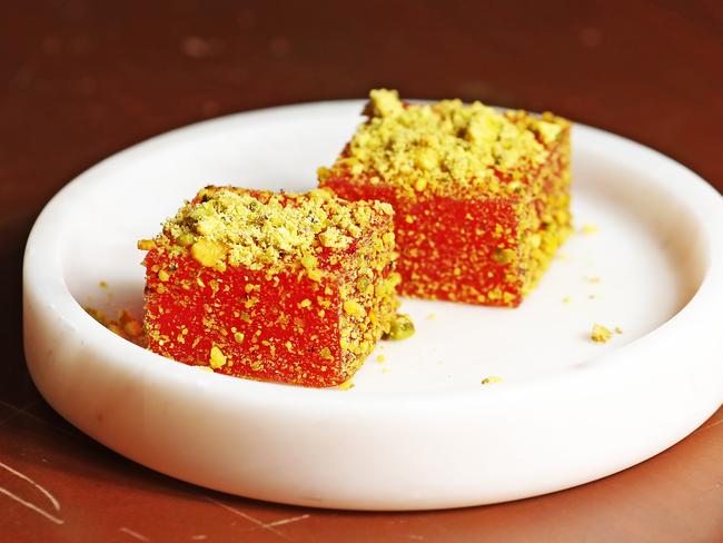 The Turkish delight is another Middle Eastern treat available at new Hobart eatery Oddfellows. Picture: Zak Simmonds