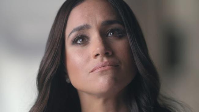 EPISODE 6: Harry and Meghan Netflix docuseries episode 6. Pictured: Meghan Markle talking about lawsuit with the Daily Mail. Picture: Netflix