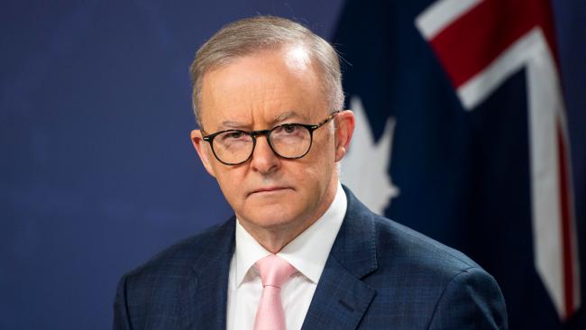 Prime Minister Anthony Albanese issues a message to small business owners who may be frustrated they will need to pass on further costs in an already tough economy to run a business. Picture:  NewsWire / Monique Harmer