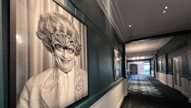 Celebrities adorn the walls in the revamped Water Edge wing of Wrest Point. Picture: Linda Smith