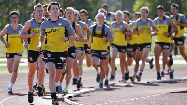 The Saints’ 2015 season begins with the gun fired in the 2km time-trial. Picture: Michael Klein