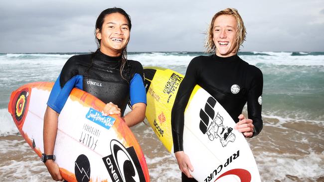 Young Australian surfers Alysse Cooper and Jay Brown could find themselves competing at the Tokyo Olympics in 2020.