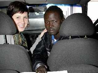 Volunteers on the Road co-ordinator Lauren O’Reilly looks forward to the day when Peter Thong (22), from Sudan, gets his licence. . Picture: Marc Stapelberg