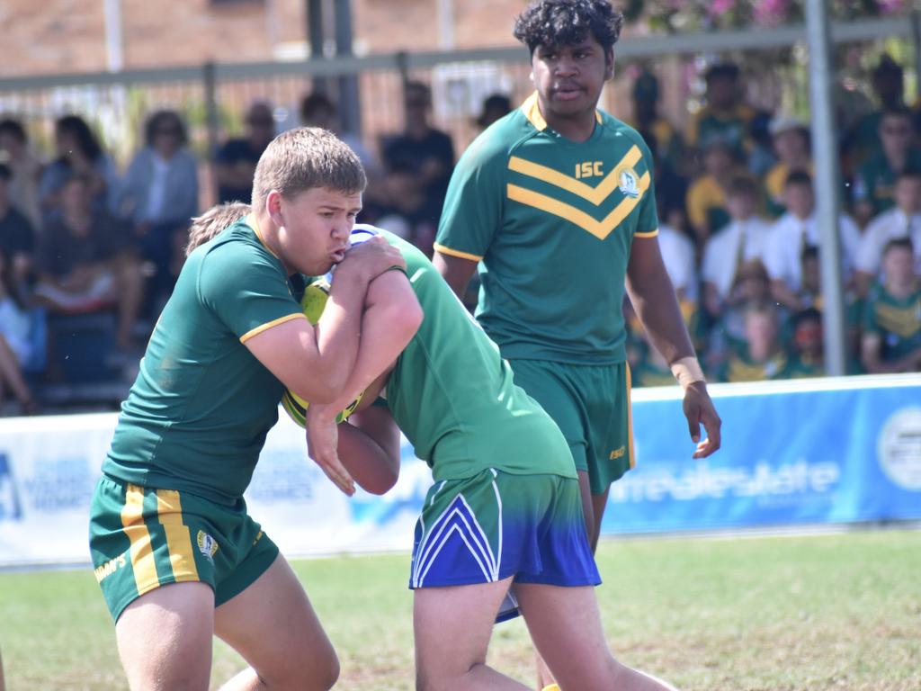 Rockhampton District Secondary Schools Rugby League grand finals, Year 9A, St Brendan’s College versus The Cathedral College Browne Park, September 10, 2022.