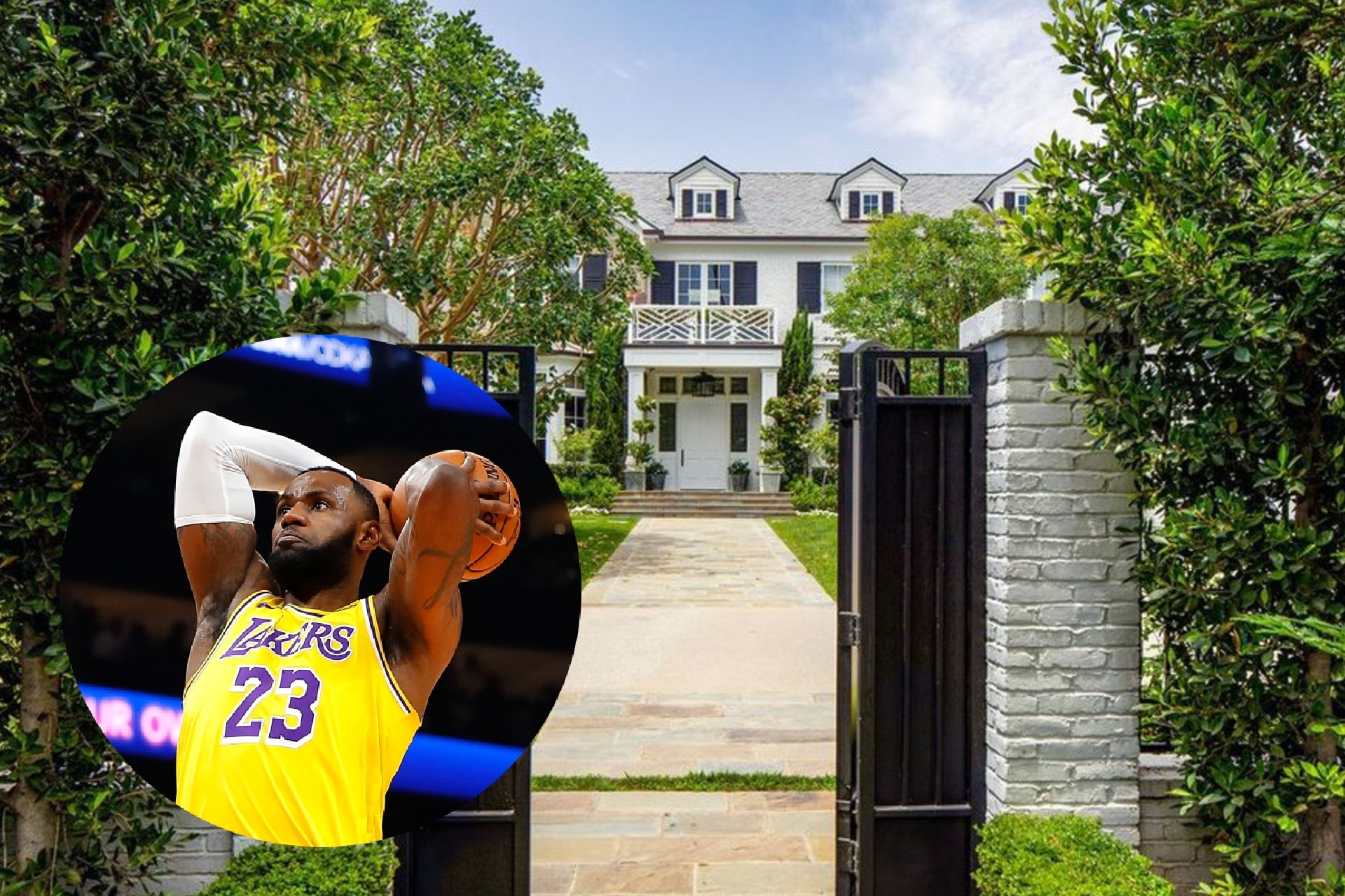 Photos of LeBron James' $23 million mansion in Brentwood, Los Angeles