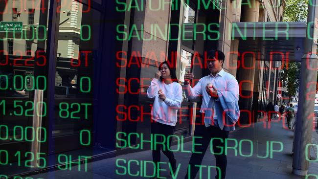 SYDNEY, AUSTRALIA: Newswire Photos- NOVEMBER 07 2023: A general view of the digital boards at the ASX in Sydney as the Reserve Bank meets today to discuss another rate rise. Photo by: NCA Newswire /Gaye Gerard