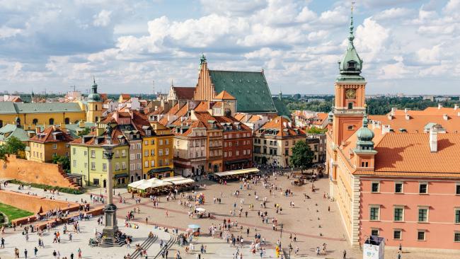 Warsaw historical old town, Poland.