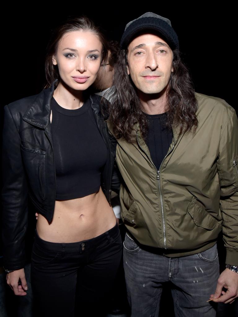 Lara Lietoand Actor Adrian Brody attend the Warner Music Group GRAMMY Party at Milk Studios on February 12, 2017 in Hollywood, California. Picture: Getty