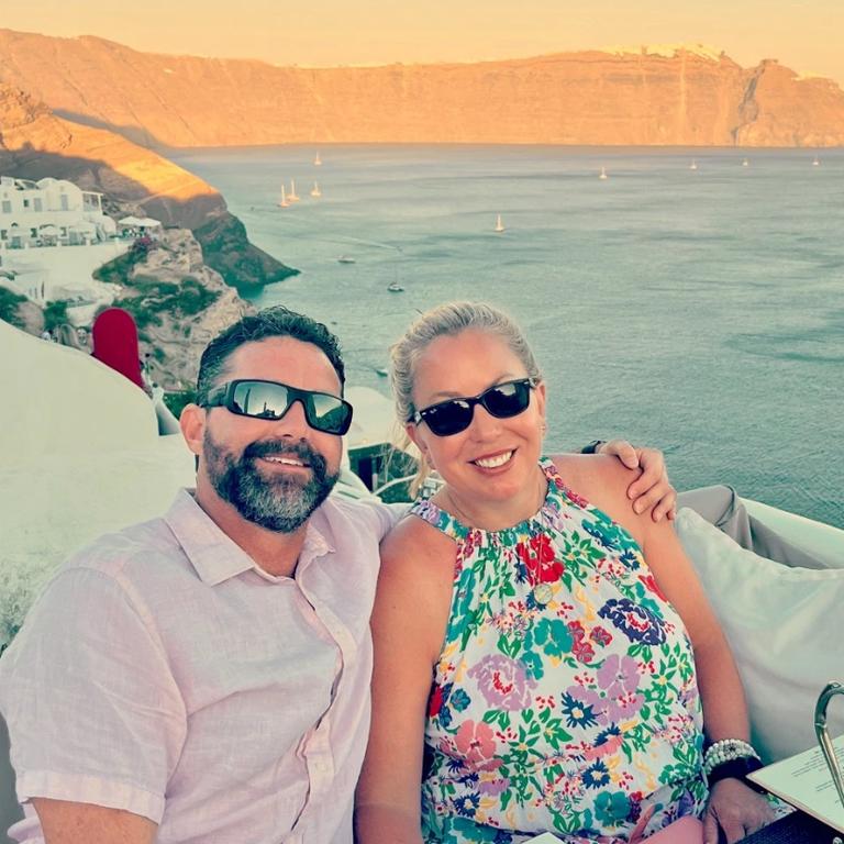 Theodora McCormick and her husband were on holiday in Mykonos. Picture: Theodora McCormick