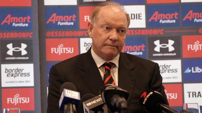 Essendon president David Barham. Picture: Luis Enrique Ascui