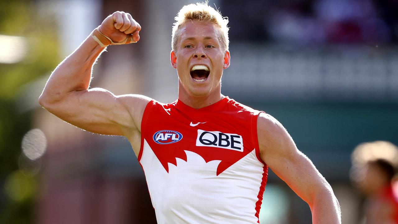 The Swans have emphatically removed Isaac Heeney from the free agency list, inking the star on a bumper six-year deal. Picture: Phil Hillyard
