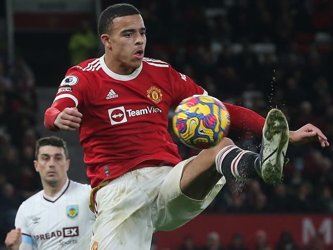 Mason Greenwood in action for Manchester United during a Premier League match. His time at his boyhood club is over. Picture: Matthew Peters/Manchester United via Getty Images