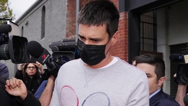 Richard Pusey after his arrest in April last year. Picture: AAP Image/Michael Dodge