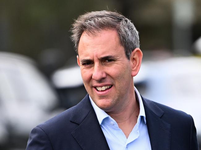 BRISBANE, AUSTRALIA - NewsWire Photos - MAY 14, 2025.Federal Treasurer Jim Chalmers during a press conference in Brisbane, discussing wages growth data.Picture: Dan Peled / NewsWire