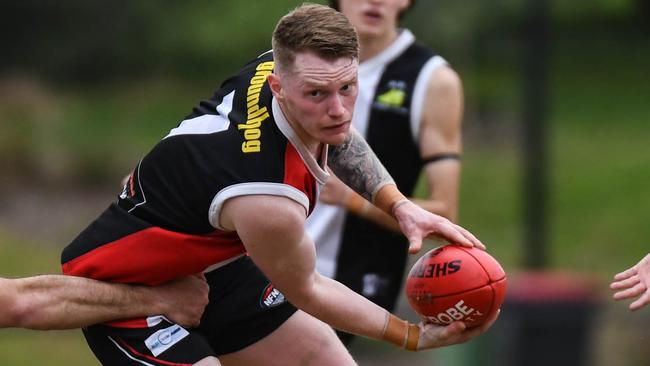 Josh Boulton in action for Watsonia. Picture: Nathan McNeil