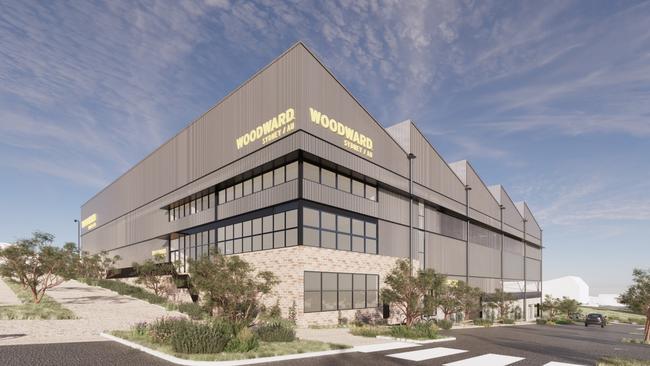 The ‘Woodward’ indoor sports facility would open in late 2024. Picture: ClarkeHopkinsClarke Architects