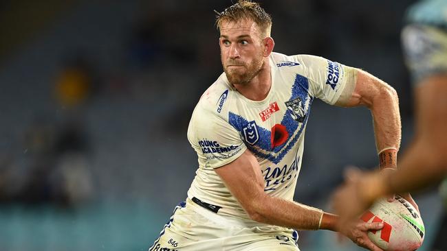 Andrew Davey playing for Canterbury-Bankstown Bulldogs. Credit: NRL Images.