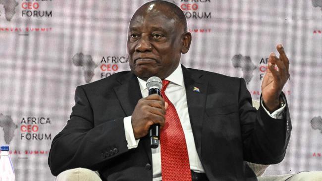 South Africa's President Cyril Ramaphosa. Picture: Issouf SANOGO / AFP