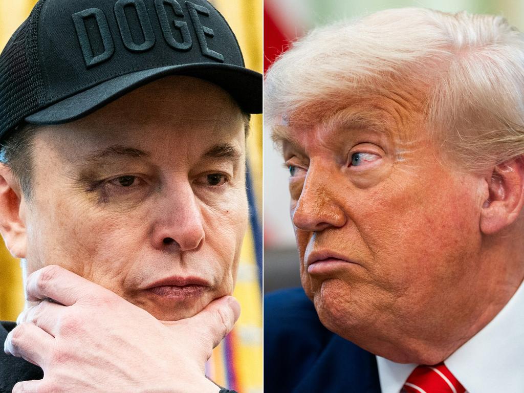 The suspicions were multiplied when Musk arrived for a news conference at the Oval Office with a black eye. (Photo by Allison ROBBERT / AFP)