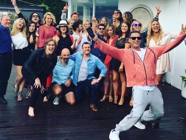 Karl celebrating on the weekend with Today Show colleagues. Picture: Instagram