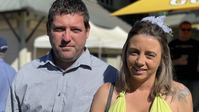 Matt Puchala and Cassie Wighton at the Gympie Races on June 15, 2024.