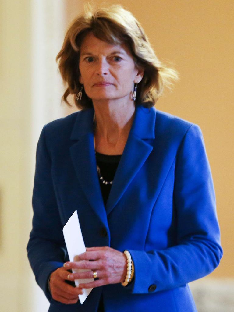 Senator Lisa Murkowski said she was open to voting to convict Mr Trump in his impeachment trial. Picture: Mario Tama/Getty Images/AFP