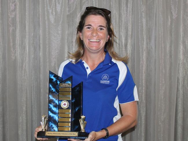 Melinda Dwyer was crowned Proserpine Cricket’s volunteer of the year in 2018.