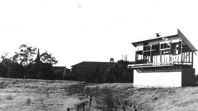 Cumberland Oval in 1982 after fans burnt it to the ground but before construction began on the new Parramatta Stadium.