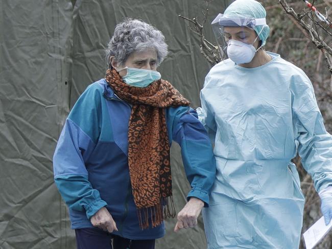 For some, especially older adults and people with existing health problems, coronavirus can cause more severe illness, including pneumonia. (AP Photo/Luca Bruno)