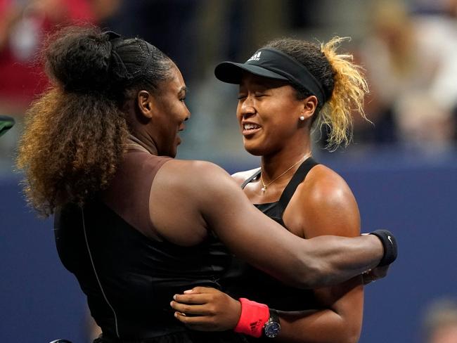 Naomi Osaka after defeating tennis great Serena Williams during the US Open. Picture: Eduardo Munoz Alzarez / AFP