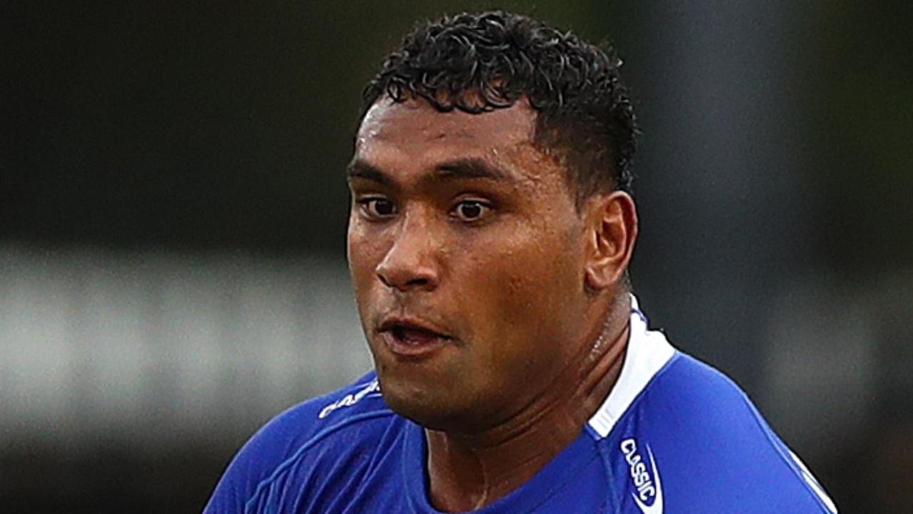 SYDNEY, AUSTRALIA - FEBRUARY 28: Tevita Pangai Junior of the Bulldogs in action during the NRL Trial Match between the Cronulla Sharks and the Canterbury Bulldogs at PointsBet Stadium on February 28, 2022 in Sydney, Australia. (Photo by Mark Metcalfe/Getty Images)