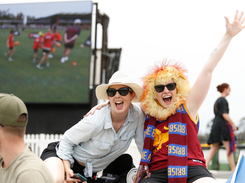 IPSWICH, AUSTRALIA - NOVEMBER 27: Fans are seen during the 2022 AFLW Season 7 Grand Final match between the Brisbane Lions and the Melbourne Demons at Brighton Homes Arena, Springfield, Ipswich on November 27, 2022 in Ipswich, Australia. (Photo by Dylan Burns/AFL Photos via Getty Images)