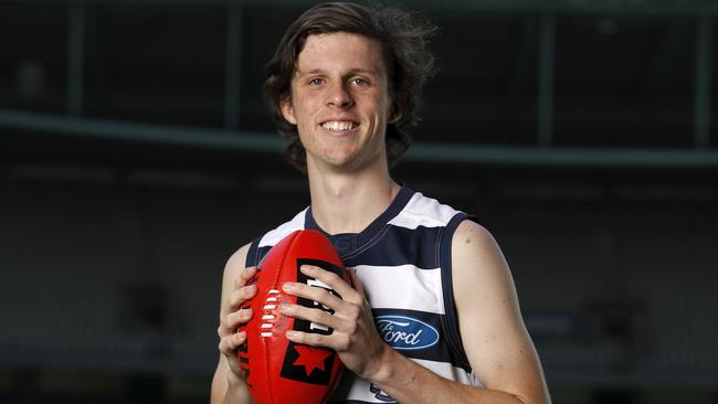 Geelong traded into the draft to land athletic youngster Max Holmes.