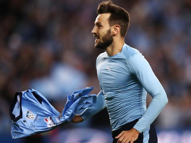 Ninkovic after hitting the winner.