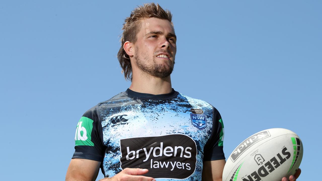 NSW Blues Origin Team are training on the Central Coast again today after their game two victory this week. Pictured is Ryan Papenhuyzen. Picture: David Swift