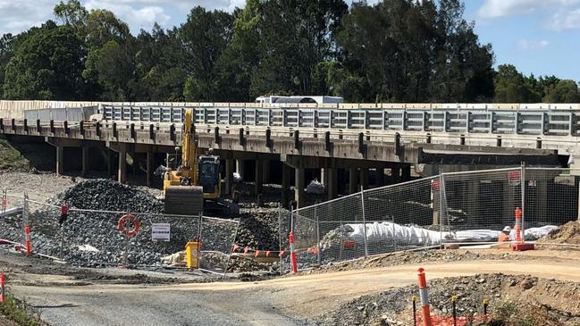 Work on the M1 upgrade between Mudgeeraba and Varsity.