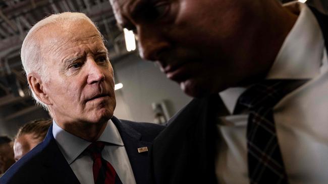 Joe Biden’s strategy is to stay quiet when it comes to Donald Trump. Picture: AFP