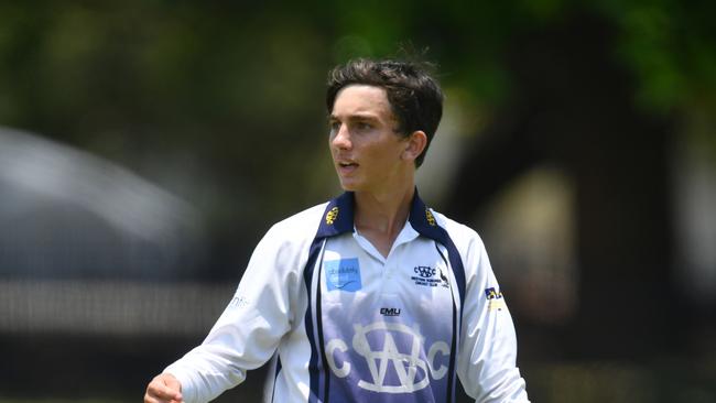 Townsville Junior Cricket. Under 15 Wests against Brothers at Cutheringa. Wests Hunter Brischetto. Picture: Evan Morgan