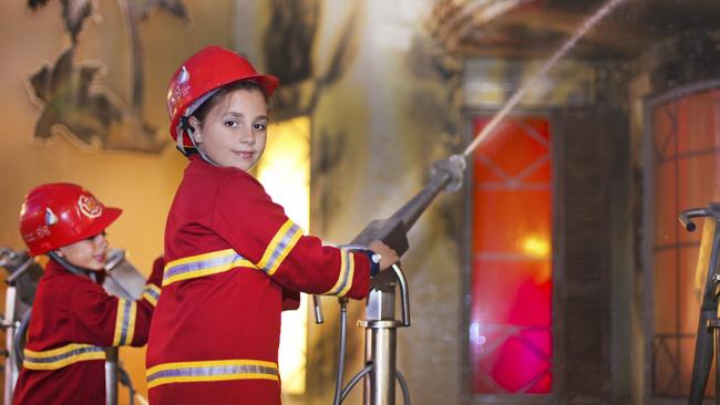 Students can role-play being a firefighter. Picture: Supplied