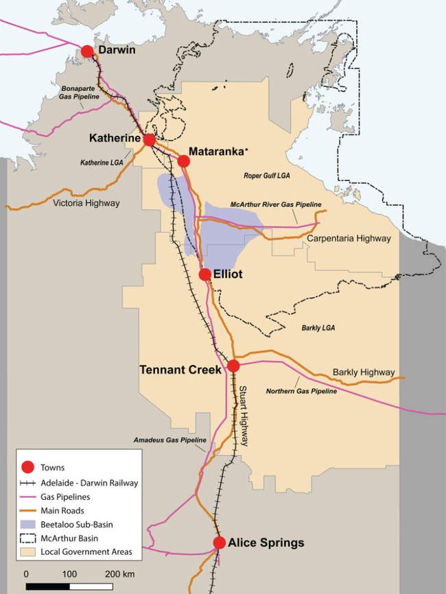 The Beetaloo Sub-Basin. Pic: Department of Industry, Science and Resources