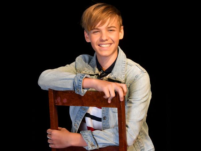 Jonas de Hoog, 13, plays the leading role in the Townsville Choral Society's production of Billy Elliott. Picture: Evan Morgan