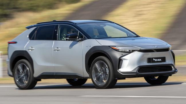 Toyota’s bZ4X SUV will be the brand’s first EV in the local market. Picture: Supplied.