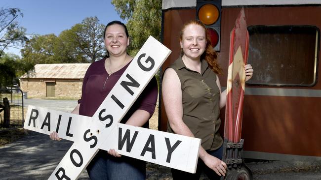 Sisters Amanda and Rebekah Liebelt at the former Platform 1 Heritage Farm Railway in Littlehampton which will be given a new lease on life with the owner's seeking to re-open the once popular tourism destination as a function space. Picture: Naomi Jellicoe