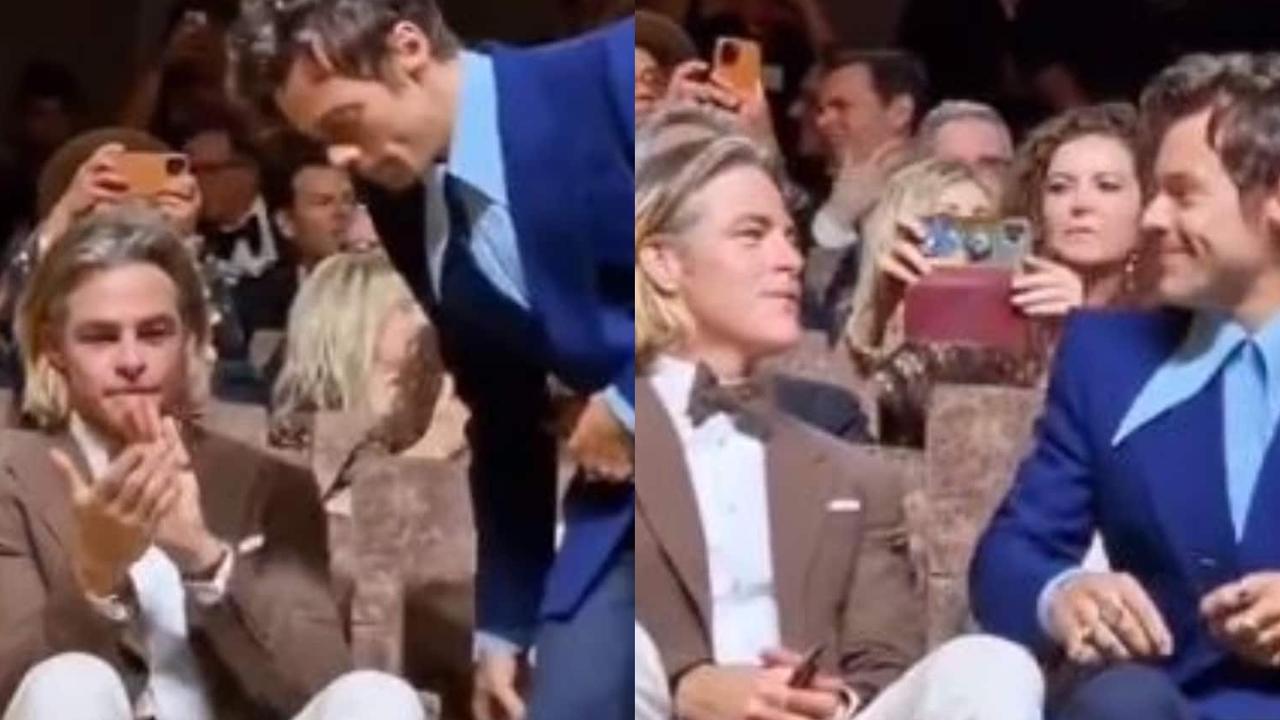 The infamous moment between Chris Pine and Harry Styles.