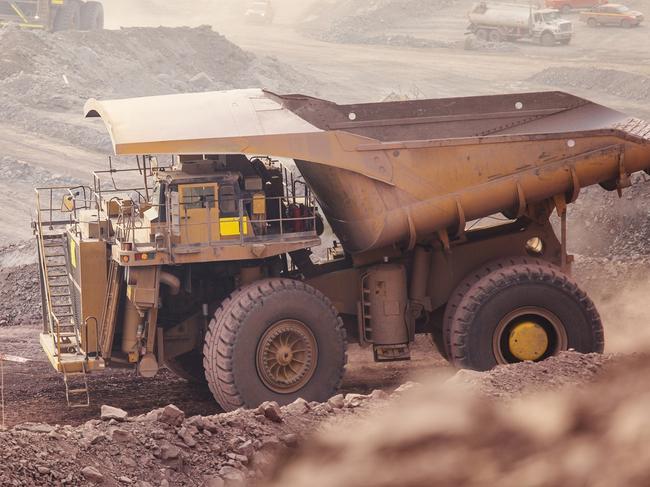 Mining Activity, mining dump truck