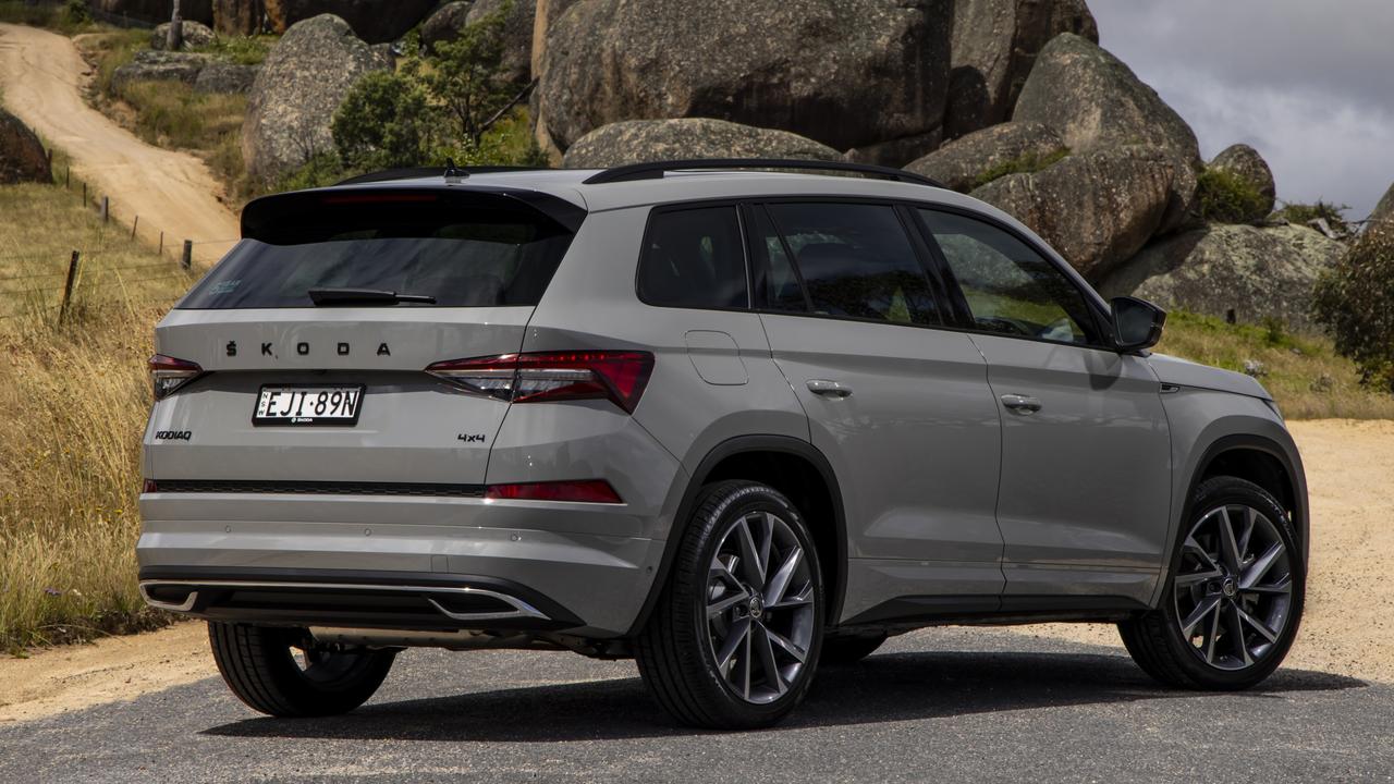 Standard kit for the 2022 model Skoda Kodiaq Sportline include a bodykit and 20-inch alloys.